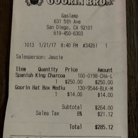 ✨SOLD✨Goorin Bros Spanish King All-Black Fedora - Picture 8 of 9